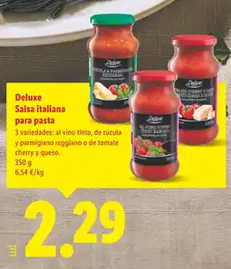 Lidl DELUXE Salsa italiana para pasta oferta