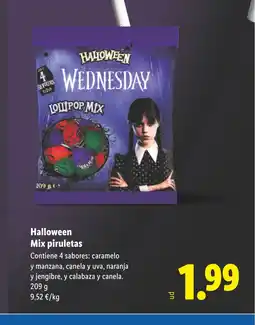 Lidl HALLOWEEN Mix piruletas oferta