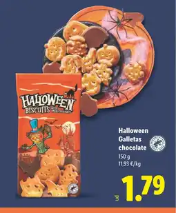 Lidl HALLOWEEN Galletas chocolate oferta