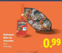Lidl HALLOWEEN Bolas de chocolate oferta