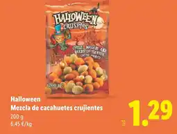 Lidl HALLOWEEN Mezcla de cacahuetes crujientes oferta