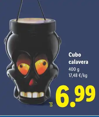 Lidl Cubo calavera oferta