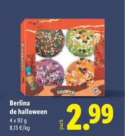 Lidl Berlina de halloween oferta