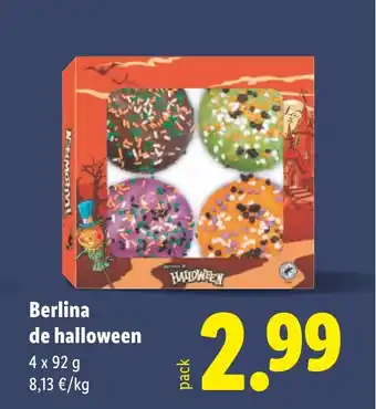 Lidl Berlina de halloween oferta
