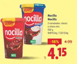 Lidl NOCILLA oferta