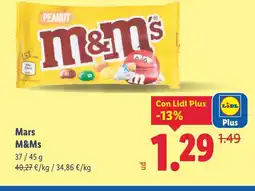 Lidl M&M'S Mars oferta