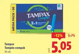 Lidl TAMPX Tampón compak oferta