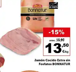 Masymas BONNATUR Jamón Cocido Extra sin Fosfatos oferta