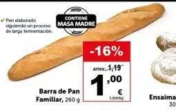 Masymas Barra de Pan Familiar oferta