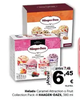 Masymas HAAGEN-DAZS Helado Caramel Attraction o Fruit Collection Pack-4 oferta