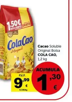 Masymas COLA CAO Cacao Soluble Original Bolsa oferta