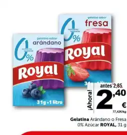 Masymas ROYAL Gelatina Arándano o Fresa 0% Azúcar oferta