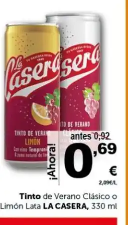Masymas LA CASERA Tinto de Verano Clásico o Limón Lata oferta