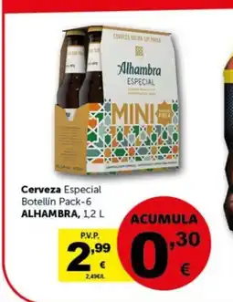Masymas ALHAMBRA Cerveza Especial Botellin Pack-6 oferta
