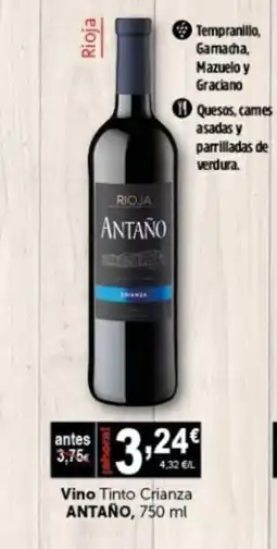 Masymas ANTAÑO Vino Tinto Crianza oferta