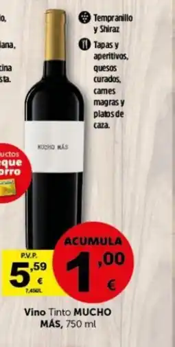 Masymas MUCHO MÁS Vino Tinto oferta