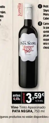 Masymas PATA NEGRA Vino Tinto Apasionado oferta