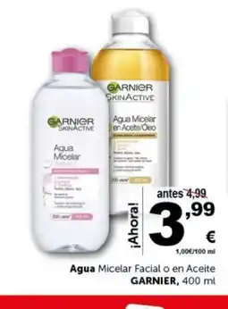 Masymas GARNIER Agua Micelar Facial o en Aceite oferta