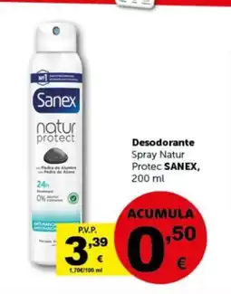 Masymas SANEX Desodorante Spray Natur Protec oferta