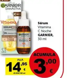Masymas GARNIER Sérum Vitamina C Noche oferta