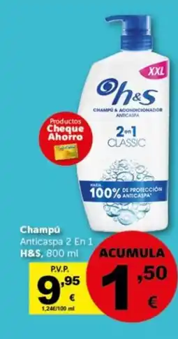 Masymas H&S Champú Anticaspa 2 En 1 oferta