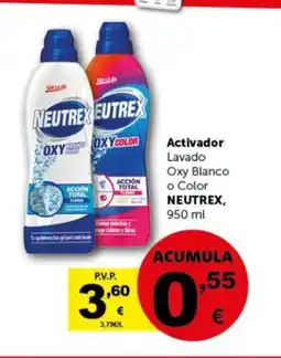 Masymas NEUTREX Activador Lavado Oxy Blanco o Color oferta