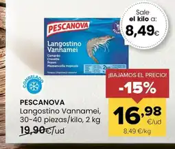 Autoservicios Familia PESCANOVA Langostino Vannamei oferta