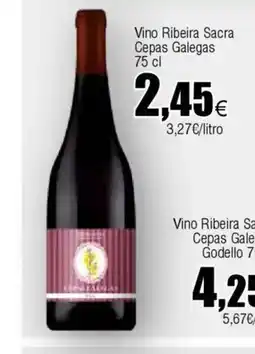 Cash FROIZ Vino Ribeira Sacra Cepas Galegas oferta