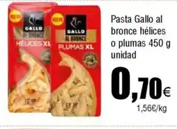 Cash FROIZ Pasta Gallo al bronce hélices o plumas oferta