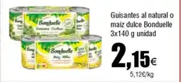 Cash FROIZ BONDUELLE Guisantes al natural o maíz dulce oferta