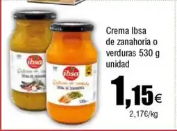 Cash FROIZ Crema Ibsa de zanahoria o verduras oferta