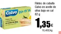 Cash FROIZ Filetes de caballa Calvo en aceite de oliva bajo en sal oferta