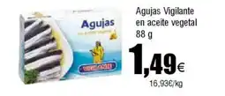 Cash FROIZ AGUJAS Vigilante en aceite vegetal oferta