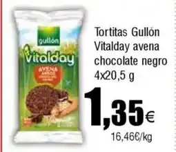 Cash FROIZ Tortitas Gullón Vitalday avena chocolate negro oferta