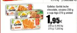 Cash FROIZ Galletas Gerblé leche chocolate, sésamo o soja higo oferta
