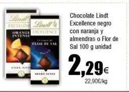 Cash FROIZ Chocolate lindt excellence negro con naranja y almendras o flor de sal oferta