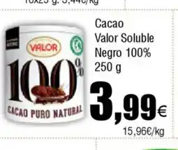 Cash FROIZ Cacao Valor Soluble Negro 100% oferta