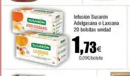 Cash FROIZ Infusión Susarón Adelgasana o Laxsana 20 bolsitas unidad oferta
