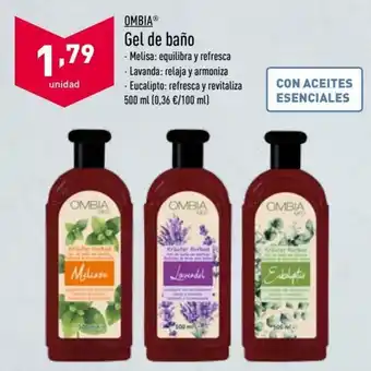 ALDI Ombia Gel de Baño 500 ml oferta