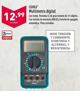 ALDI Ferrex Multímetro Digital oferta