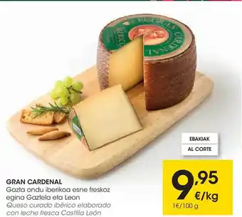Eroski Gran Cardenal Gazta Ondu Iberikoa Esne Freskoz Egina Gaztela Eta Leon oferta
