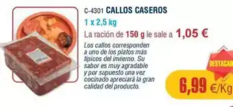 Abordo Callos caseros oferta
