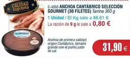 Abordo Suprema - anchoa cantábrico selección gourmet (30 filetes) oferta