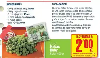 Abordo Abordo - ingredientes oferta