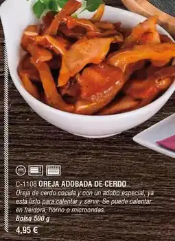 Abordo Oreja adobada de cerdo oferta