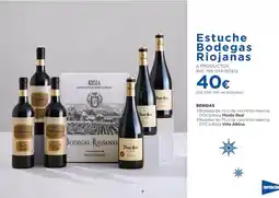 Hipercor Bodegas riojanas - estuche bebidas oferta