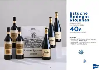 Bodegas riojanas - estuche bebidas