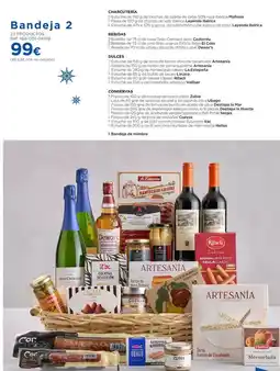 Hipercor Bandeja 2 charcuteria, bebidas, dulces, conservas oferta