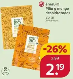 Rossmann Bio - piña y mango deshidratados oferta