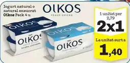 Sorli Oikos - iogurt natural o natural ensucrat oferta